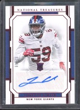 2018 National Treasures LORENZO CARTER #123 Rookie Signatures Red Auto /59