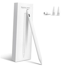 Stylus Pen for iPad 2025-2018 with 13mins Fast Charge,Tilt Sensitive white