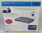 Tivax Digital To Analog TV Converter with Analog Passthrough Model STB T8 W Box
