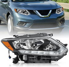 For Halogen Model 2014-2016 Nissan Rogue Headlight Assembly with LED DRL OE Styl