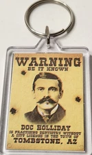 Doc Holliday Collectible Premium Keychain/Keyring (3.5") Heavy Duty 