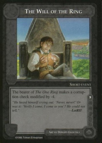 The Will of the Ring Mint/Near Mint ME: The Wizards