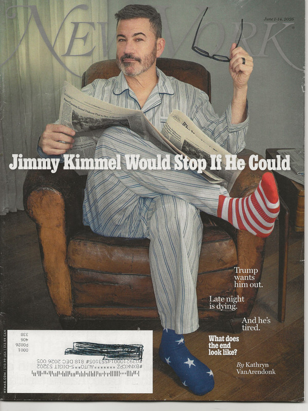 5 NEW YORK 2025-2026 MAGS, JIMMY KIMMEL, TRAP AT 25 FEDERAL PLAZA, BEN STILLER