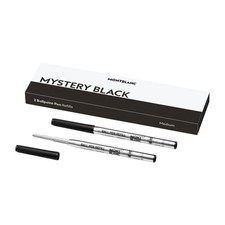 Montblanc REFILL BP M 2x1 MYSTERY BLACK Authentic Pen Ink - Pack of 2
