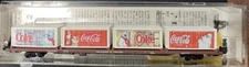 MTL 72020-4 89' Flat Car w/CUSTOM Christmas Coca Cola 20' Containers