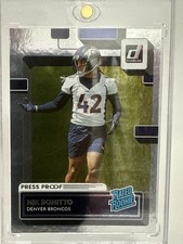 2022 Panini Donruss Rated Rookie Silver Press Proof /100 Nik Bonitto