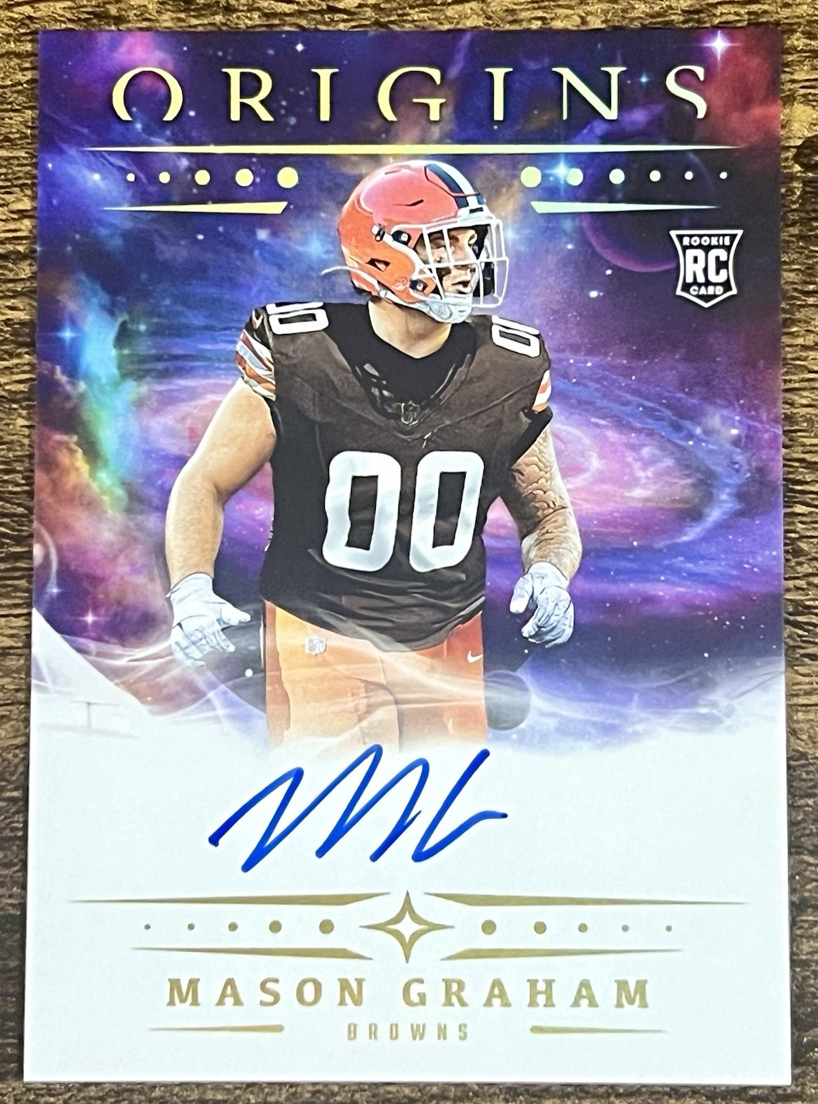 2025 Panini Origins Mason Graham On Card Rookie Auto RC Browns RA-MGR