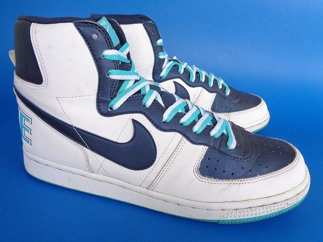 2010 Nike Terminator High Basic White Obsidian Pe… - image 2