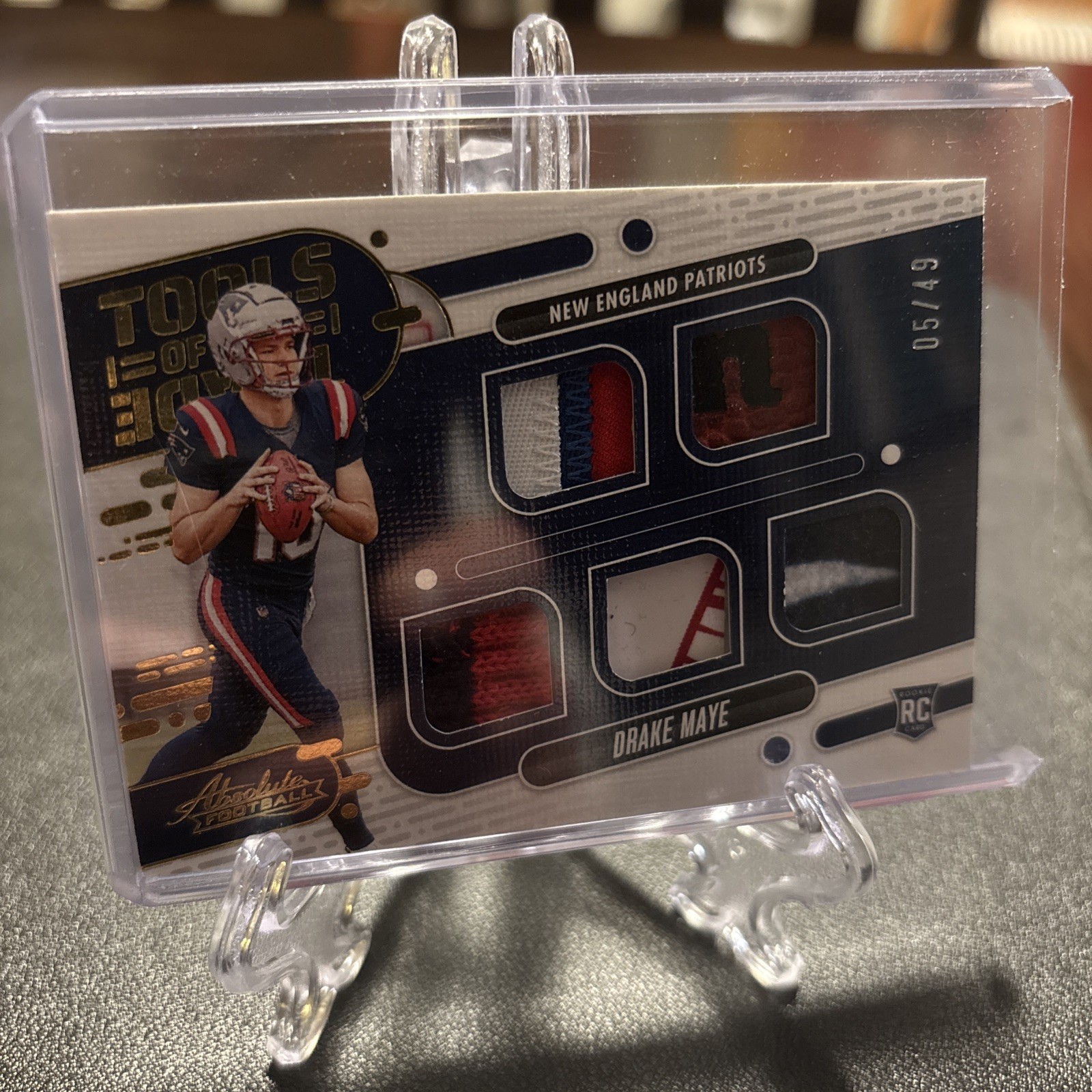 Drake Maye Panini Absolute Tools of the Trade Five Relics #TOTFDME Base