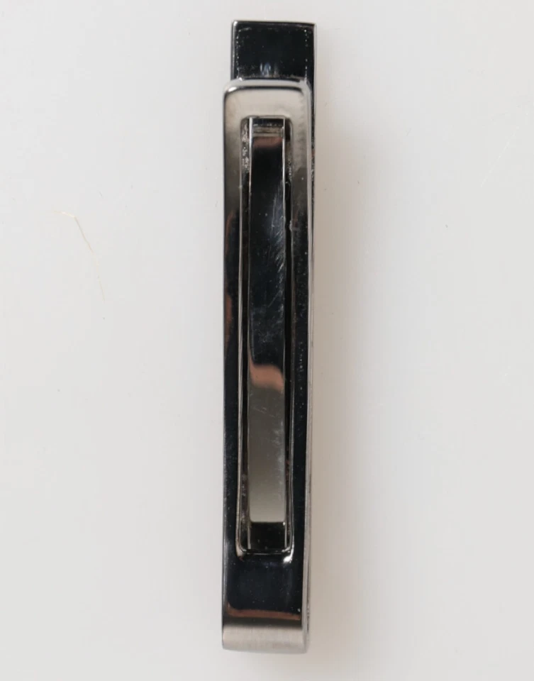 Dolce & Gabbana Tono Plateado Latón Logo Marca Hombres Accesorio Corbata Clip Hombre Barra Foto 2 de 3