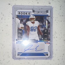 2024 Panini Contenders Justin Eboigbe #246 Rookie Auto Chargers NFL
