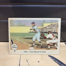 1959 Fleer Ted Williams 7 1936 From Mound To Plate Baseball Card Vintage Red Sox