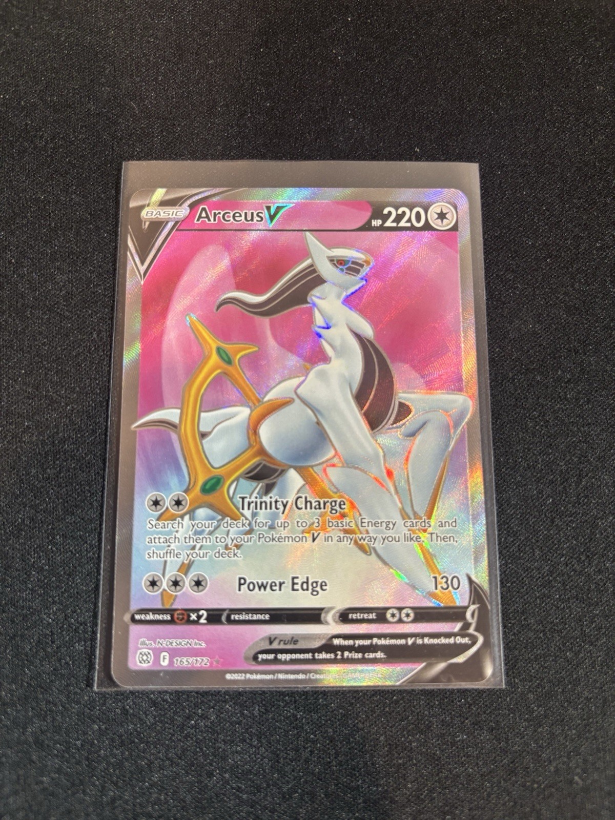 pokemon card arceus v price Brilliant Stars #165 CGC 9 Weakness Fighting 2 Resistance None None Retreat Cost Arceus V 2022 Sword &