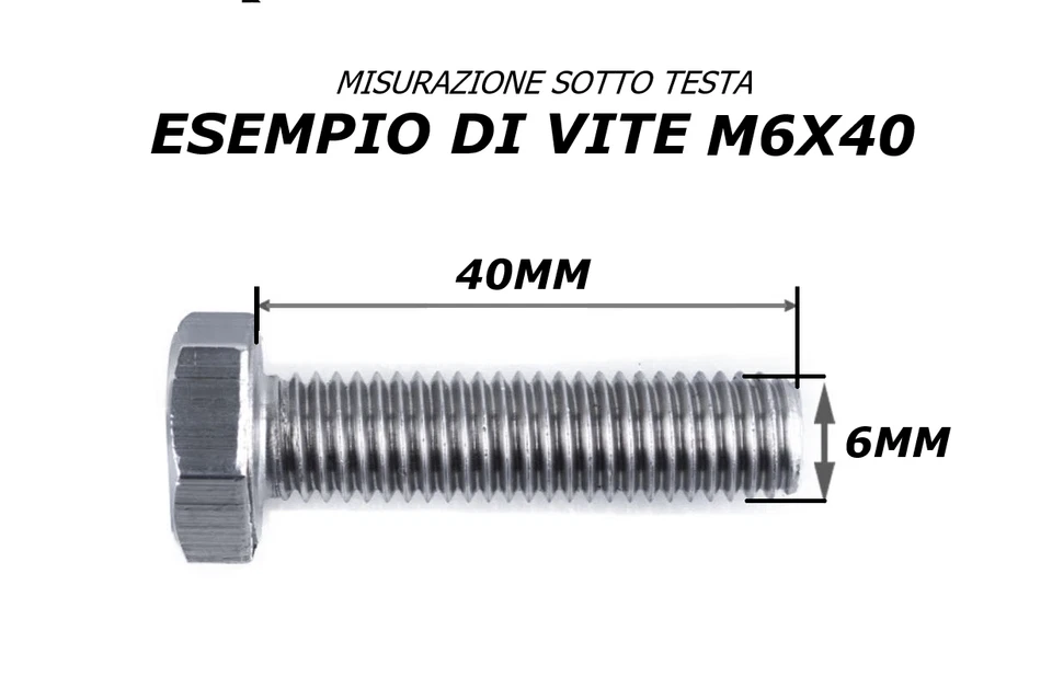 Vis M6 En Acier Inox Pour Boulons Tête Hexagonale UNI 5739 5737 DIN 933 931 - Photo 4/4