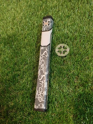 TAYLORMADE Superstroke Digital Camo Grey Pistol GT 2.0 Putter Golfgriff GRATIS BALLMARKER