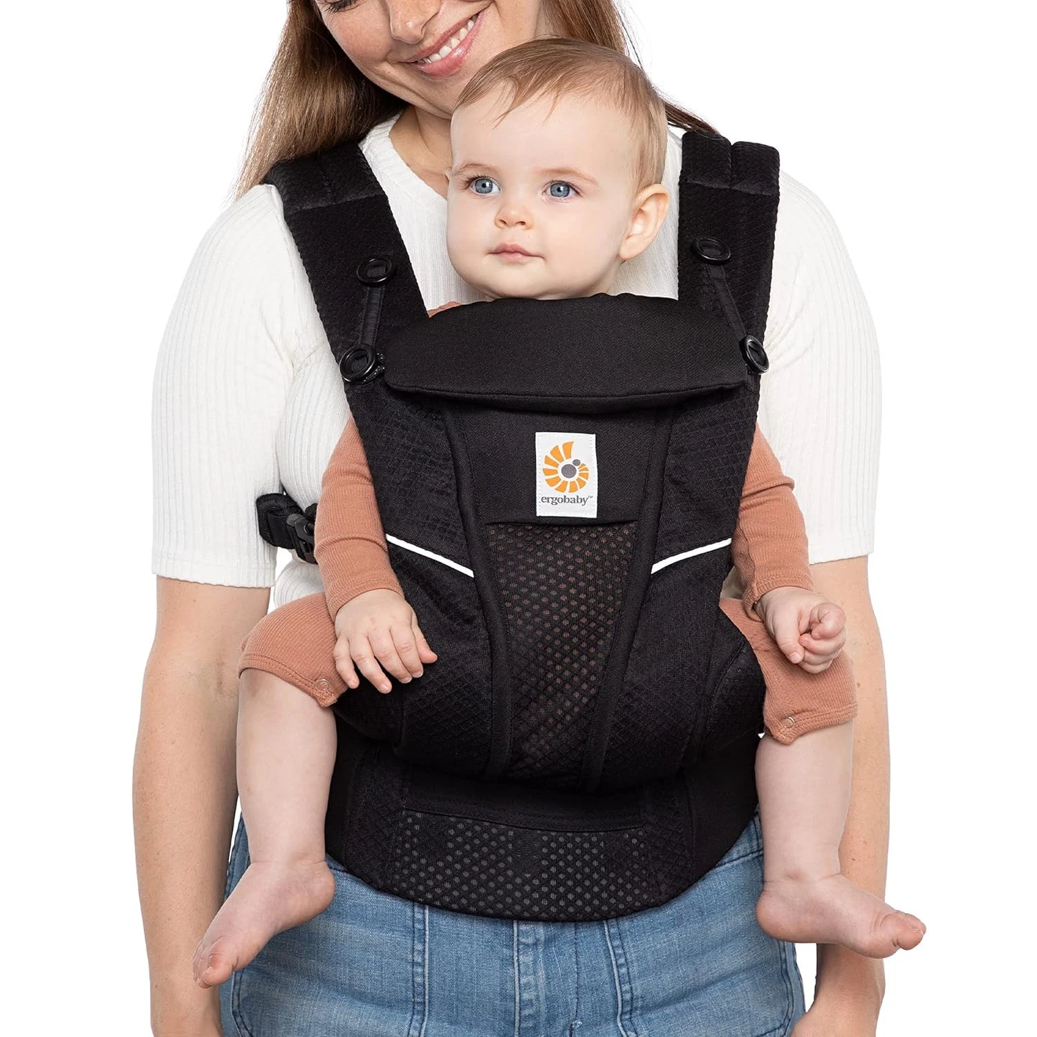 Ergobaby All Carry Positions Breathable Mesh Baby Carrier Black (7-45 Lb)