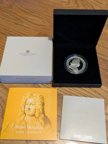2022 Royal Mint British Monarchs King George I 1oz Silver Proof £2 Coin