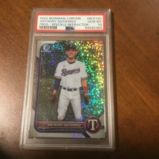 2022 Bowman Chrome - Prospect Anthony Gutierrez #CPA-AG Speckle...