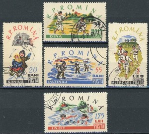 sr2551 Romania Sc#1381-85 Canceled