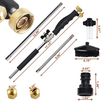 #ad High Pressure Power Washer Gun Wand Nozzle Attachment Garden HoseSoap Dispenser $35.18