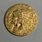 AU 1910 Indian Head Gold Quarter Eagle (all original!) U.S. $2.50 Almost UNC