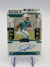 Jaylen Wright Rookie Ticket Auto 2024 Panini Contenders RC Dolphins On Card