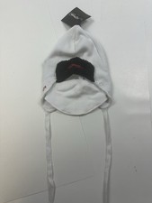 NWT Ed Hardy Snow Winter Beanie Ski Hat with Removable Face Mask New White SF