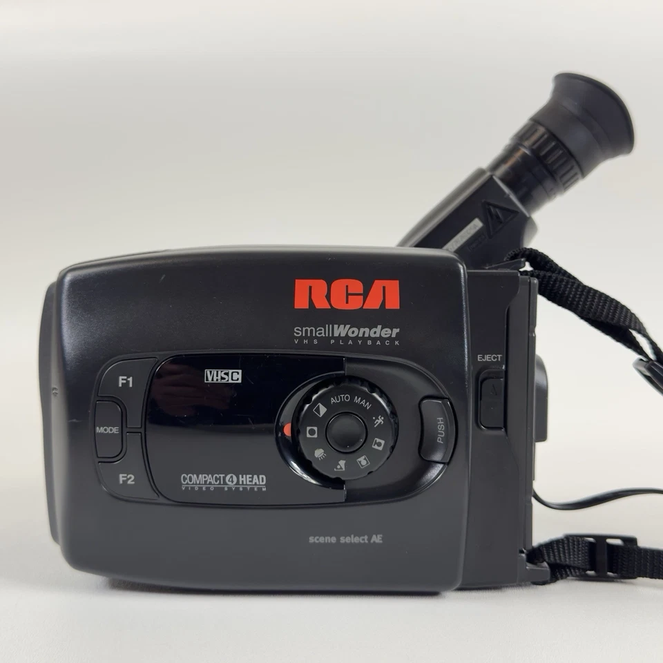 Vtg RCA small Wonder VHS Playback VHS C Camcorder CC631 Complete w/ Case 1996 - Image 2 of 4