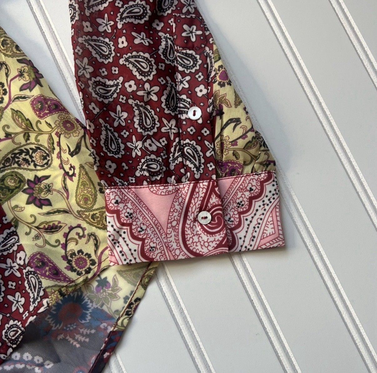 Soft Surroundings Langdon Button Down Top Paisley… - image 7