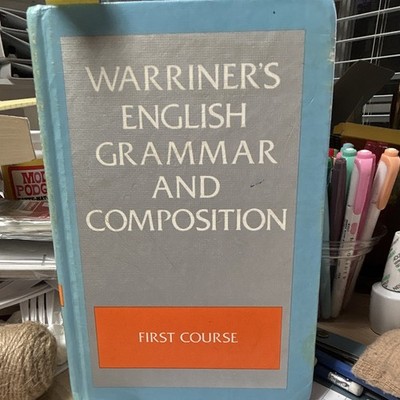 Warriner's English Grammar and Composition First Course Hardcover Textbook