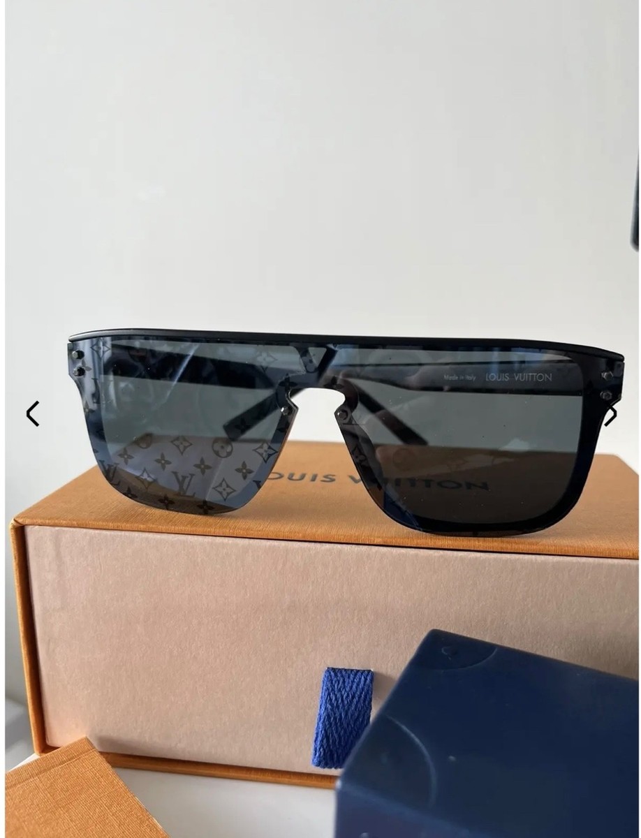 Louis Vuitton Z1082E WAIMEA Monogram Black Gray Men's Sunglasses