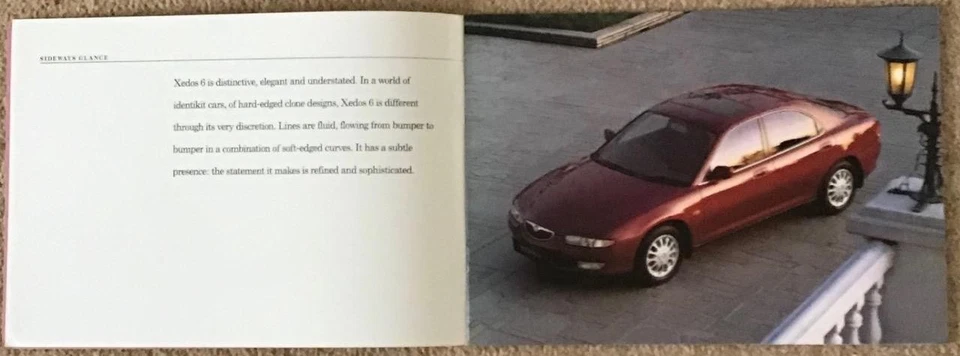 MAZDA XEDOS 6 RANGE Car Sales Brochure c2000 #MCAG883 1.6i 2.0i - Image 2 of 4