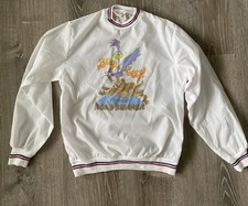 Chalk Line Plymouth Road Runner Jacket X-Small Windbreaker White Nylon Vintage
