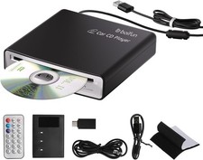 BOIFUN Portable CD Player for Car, External, USB Plug Play, Anti-Skip