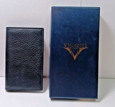 Visconti Black Wallet Bi-Fold 3'' x 5'' MIB JGBX26