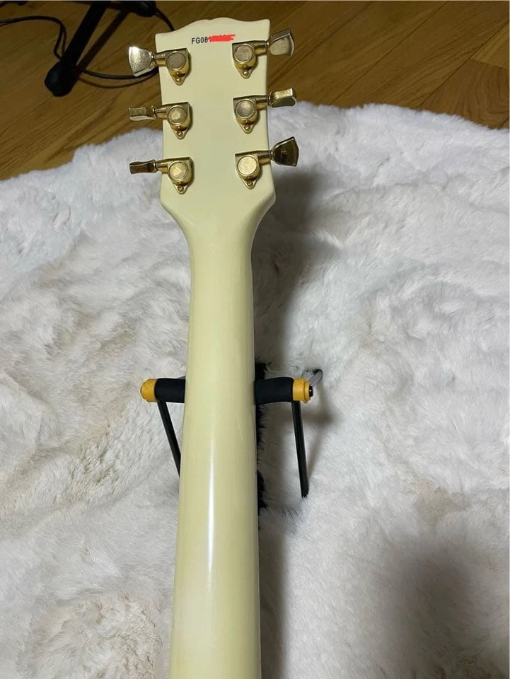 Burny Les Paul Custom White Electric Guitar From JAPAN - Image 2 of 4
