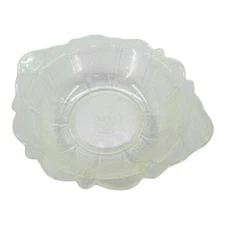 Vintage Glassbake 77 Dish With Leaf Pattern