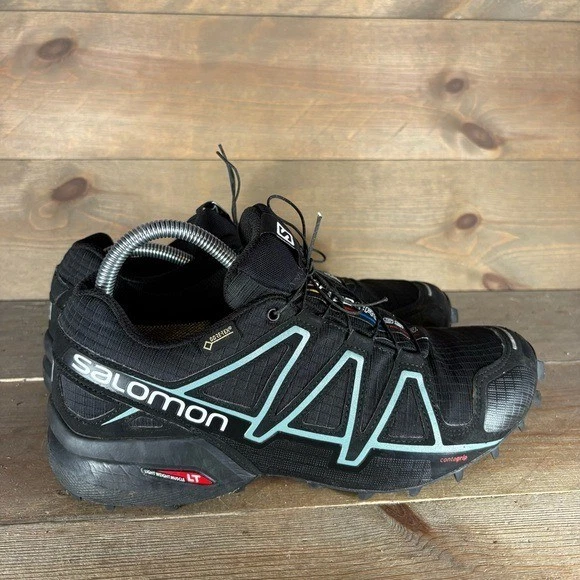 salomon speedcross 4 womens size 8.5 shoes black waterproof hiking sneakers - Image 2 of 4