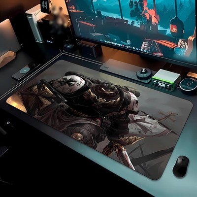 40*90cmBlack Templar 2 Large Gaming Mouse Pad-Extra-Large Desk Mat with Non-