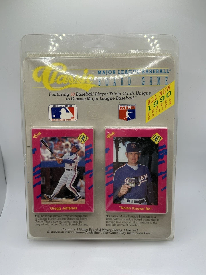 1990 Classic Major League Baseball MLB Board Game Cards - Sealed NOLAN Knows Bo - Image 2 of 4