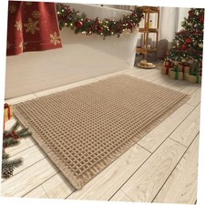 Upgraded Waffle Bath Mat, Super Absorbent Non Slip Bath Mats for Bathroom