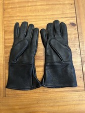 Leather Thinsulate Womens Motorcycle Riding Gloves. XS Black