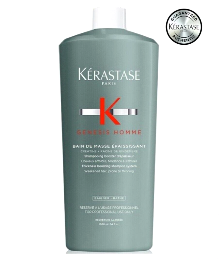 Shampoo Kérastase Genesis Homme Bain De Masse Epaississant 1000 ml Ispessente