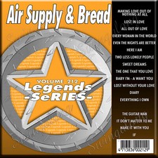 AIR SUPLY  BREAD KARAOKE CD G V0L-212 LEGENDS SERIES IN PLASTIC LOST IN LOVE 