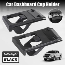 2x Dashboard Cup Holder Black For Toyota Hilux Vigo Sr Pickup Fortuner 2004-2015
