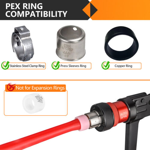 EFIELD 1/2 inch x 1/2inch Pex Elbow Crimp Brass Fittings Lead Free Free Shipping - Picture 6 of 7