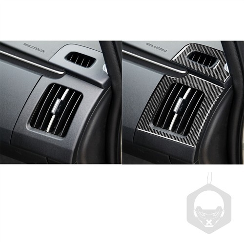 3×Soft Carbon Fiber Side Air Vent Outlet Panel Cover For Toyot@ Prius 2012-2015 - Picture 6 of 10