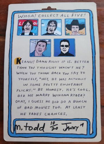 SDCC DKE Toys Keanu Figure by Mark Todd & Janky Toys 2019 Ltd Ed of 20 Numbered - Picture 3 of 3