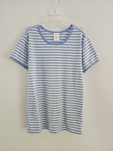 NWOT HANNA ANDERSSON VINTAGE BLUE STRIPE S/S PIMA POWER TEE TOP SHIRT 150 12