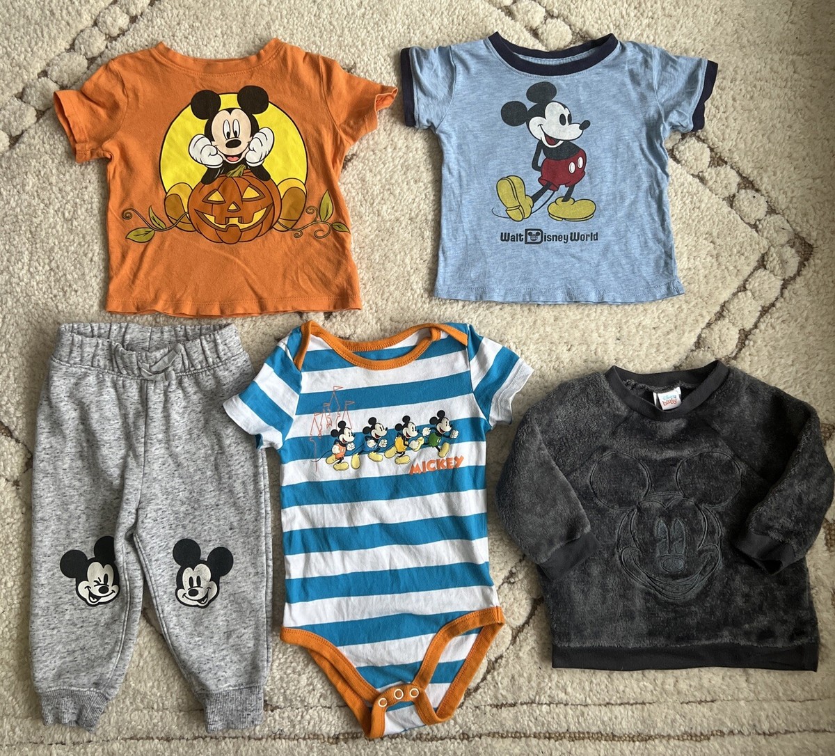 Disney Mickey Mouse Baby Toddler Lot Size 12 Months 24 Months